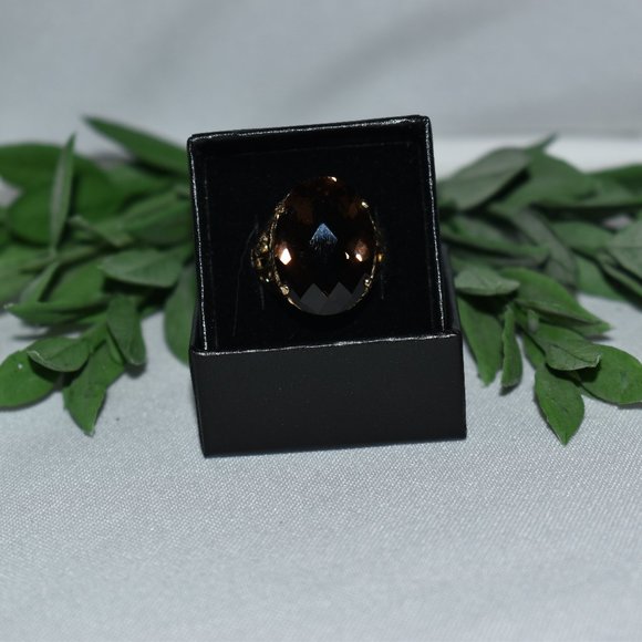 Smoky Quartz Ring with Branch Detail, Size 10 - Picture 4 of 11